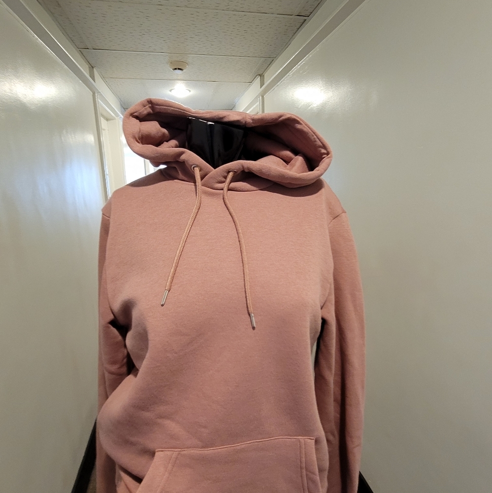 Rose color hooded sweat top - Picture 2 of 4